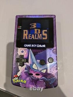 Nintendo Gameboy Colour with Backlit IPS V2 Screen Mod Custom Pokemon Shell