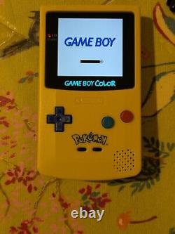 Nintendo Gameboy Colour with Backlit IPS V2 Screen Mod Custom Pokemon Shell Q5