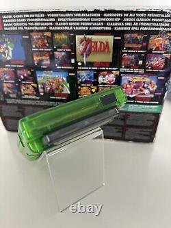 Nintendo Gameboy Colour with Brand New 2024 AMOLED Screen Mod Custom Clear Green