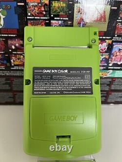 Nintendo Gameboy Colour with Brand New 2024 AMOLED Screen Mod Custom Green