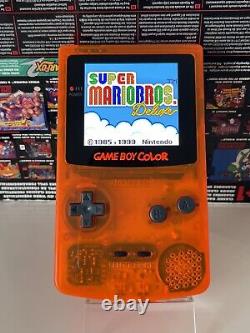 Nintendo Gameboy Colour with Brand New 2024 AMOLED Screen Mod Custom IPs