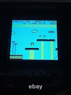 Nintendo Gameboy DMG-01 Backlight IPS V5 changeable background colour- Smoke