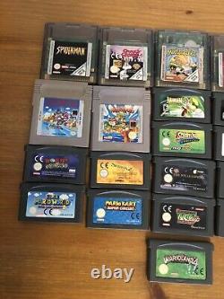 Nintendo Gameboy DMG Color Advance Games Bundle