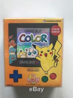 Nintendo Gameboy Game Boy Color limited Special Pokemon Edition box Orange blue