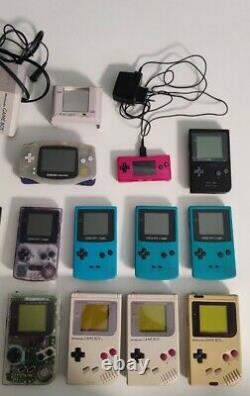 Nintendo Gameboy Konvolut Sammlungsauflösung Gameboy Color Advance Pocket Micro