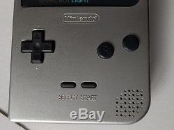 Nintendo Gameboy Light Silver color console MGB-101 Boxed set/Backlight OK-V6