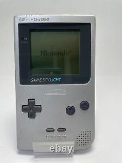 Nintendo Gameboy Light console Silver color MGB-101 GBL Tested Good+ From JAPAN