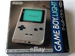 Nintendo Gameboy Light silver color console Boxed set tested/Backlight OK-Q6