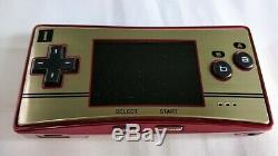 Nintendo Gameboy Micro Famicom color Console, Charger, Manual Boxed tested-b301