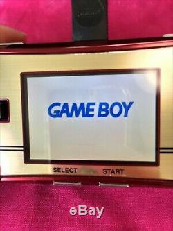 Nintendo Gameboy Micro Famicom color Console With 4Game software VG F/S Rare