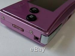 Nintendo Gameboy Micro Purple color console set/console, manual, box/work fine-G5