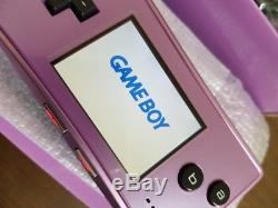 Nintendo Gameboy Micro Purple color console set/console, manual, boxed JAPAN used
