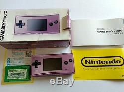 Nintendo Gameboy Micro Purple color console set/console, manual, boxed/tested-L5