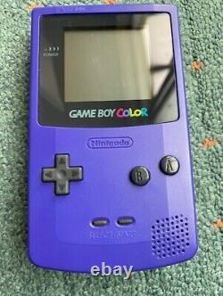 Nintendo Gameboy color purple + carry case