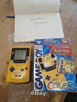 Nintendo Gameboy colour Pikachu Special Edition Boxed