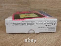 Nintendo Original Game Boy Color Berry Pink Console Box, Manual, Vgc Mint Rare