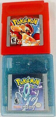 Nintendo Pokemon GameBoy Color Games Lot Red Blue Red Gold Crystal Silver
