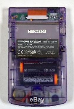 Nintendo Transparent Gameboy Color Console & 9 Games, Zelda, Wario Land 2, Mario
