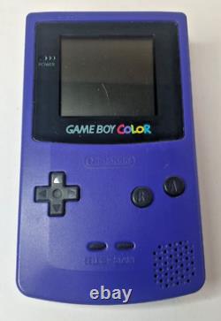 Nintendo game boy color purple cgb-001