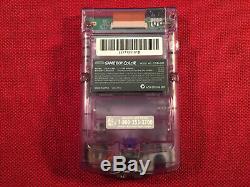 Open Box Unused Nintendo Game Boy Color Atomic Purple Handheld System