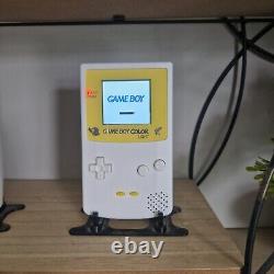 Original Nintendo Game Boy Color GBC handheld white backlight IPS SCREEN yellow