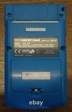 Original Nintendo Game Boy Color Teal Blue + Backlit Modification