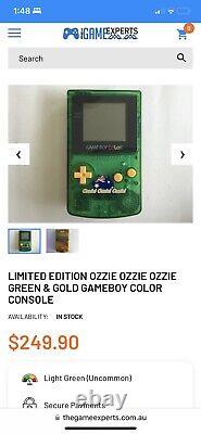 Ozzie Gameboy Color? 100% Original? Ozzy Clear Green Yellow Game Boy