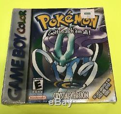 POKEMON CRYSTAL VERSION Game Boy Color Game AUTHENTIC US Version FACTORY SEALED