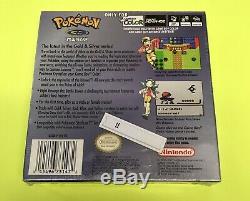 POKEMON CRYSTAL VERSION Game Boy Color Game AUTHENTIC US Version FACTORY SEALED