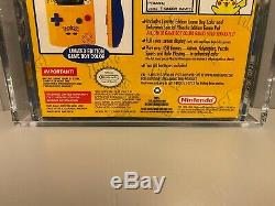 POKEMON GAMEBOY COLOR CONSOLE With YELLOW VGA GRADED 85 NEW SEALED NINTENDO RARE