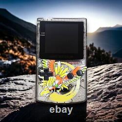 PREMIUM GBC Game Boy Color IPS screen & custom shell with box Ho-Oh