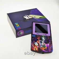 PREMIUM GBC Game Boy Color IPS screen & custom shell with box Joker
