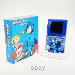 PREMIUM GBC Game Boy Color IPS screen & custom shell with box Mega Man