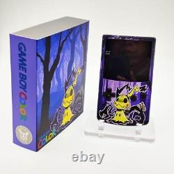 PREMIUM GBC Game Boy Color IPS screen mod & custom shell with box Mimikyu