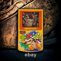 PREMIUM GBC Game Boy Color custom shell with box & IPS screen Bowser