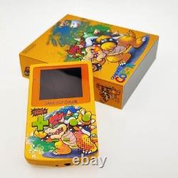 PREMIUM GBC Game Boy Color custom shell with box & IPS screen Bowser