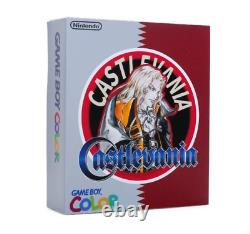 PREMIUM GBC Game Boy Color custom shell with box & IPS screen Castlevania