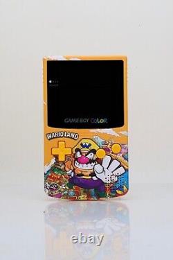 PREMIUM Game Boy Color Custom shell & box, IPS screen Wario