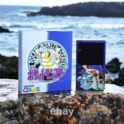PREMIUM Game Boy Color Custom shell & box, backlit IPS screen Blastoise