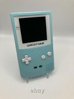 Pastel Blue Gameboy Color FunnyPlaying LAMINATED Q5 2.0 IPS Console GBC Game Boy