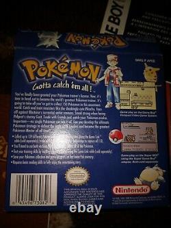 Pokemon Blue Version GameBoy Color Original Box Manual NM
