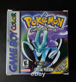 Pokemon Crystal Game Boy Color USA Good condition Box & Manual included
