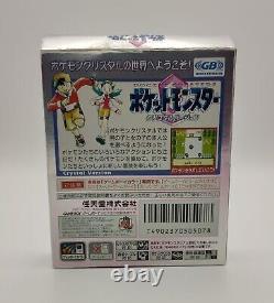 Pokemon Crystal Game Boy Colour Japanese Version Complete With Manual Boxed