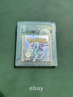 Pokemon Crystal Genuine Game Cartridge Game Boy Color (Tested, Saves Game)