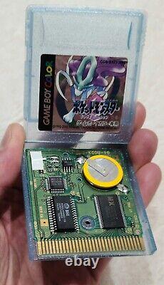 Pokemon Crystal New Save Battery Nintendo Game Boy Color English PAL JPN Genuine