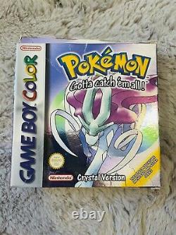 Pokemon Crystal (Nintendo Game Boy Color, 2001) Box, Insert And Leaflet Only