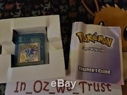 Pokemon Crystal Version Boxed (Nintendo Game Boy Color, Advance. SP, 2001)