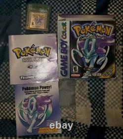 Pokemon Crystal Version CIB Complete in BoxNEW battery (Game Boy Color, 2001)