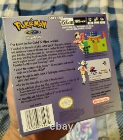 Pokemon Crystal Version CIB Complete in BoxNEW battery (Game Boy Color, 2001)