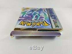 Pokemon Crystal Version (Game Boy Color, 2001) Authentic Complete Manual Box